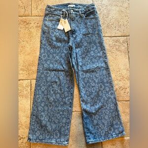 Good American Women's good waist  Palazzo Crop Jeans size 6/28